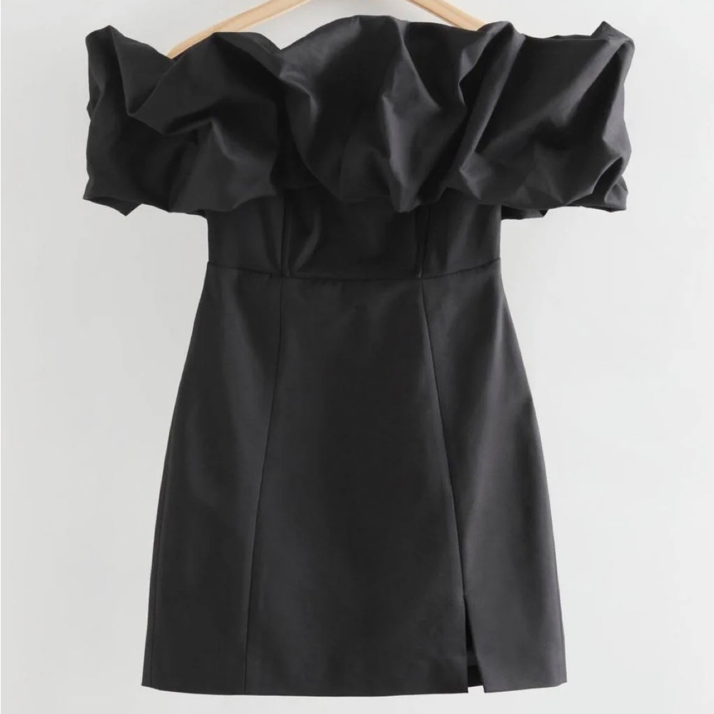 BRAND NEW & other stories ruffle dress black size 4
